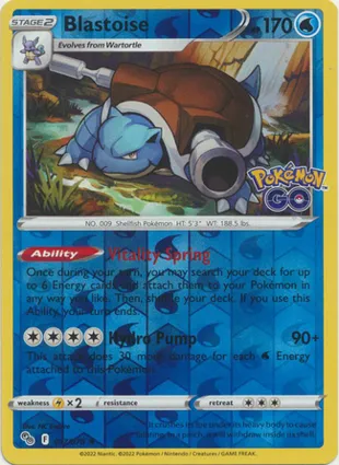 Blastoise 017/078 Pokémon GO