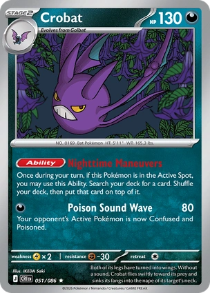 Crobat 051/086 Chaos Rising