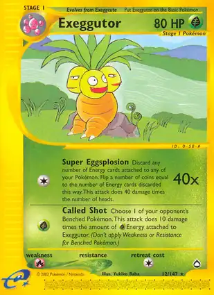 Exeggutor 12/147 Aquapolis