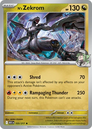 N's Zekrom 155/217 Ascended Heroes