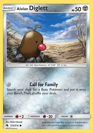Alolan Diglett 122/214 Lost Thunder