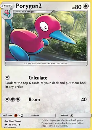 Porygon2 104/147 Burning Shadows