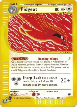 Pidgeot 59/165 Expedition Base Set