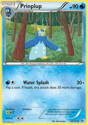 Prinplup 34/113 Legendary Treasures