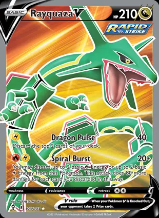 Rayquaza V 193/203 Evolving Skies