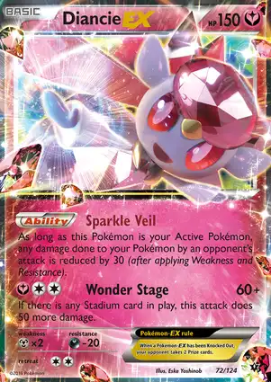 Diancie-EX 72/124 Fates Collide