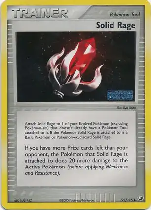 Solid Rage 92/115 EX Unseen Forces