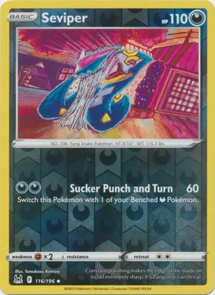 Seviper 116/196 Lost Origin