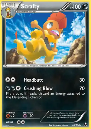 Scrafty 68/108 Dark Explorers