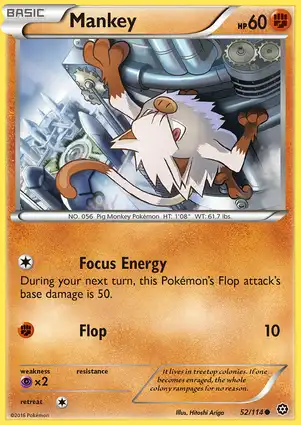 Mankey 52/114 Steam Siege