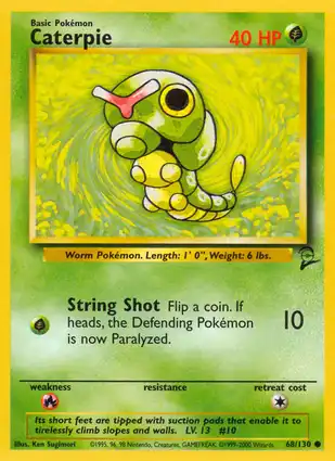 Caterpie 68/130 Base Set 2