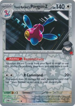 Team Rocket's Porygon-Z 155/182 Destined Rivals