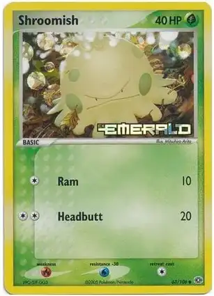 Shroomish 63/106 EX Emerald