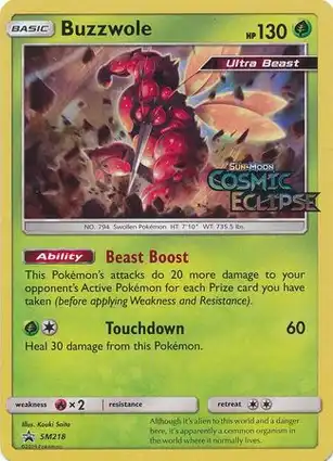 Buzzwole SM218 Sun & Moon Promos
