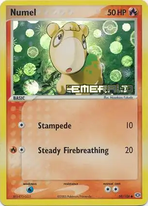 Numel 58/106 EX Emerald