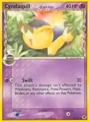 Cyndaquil 45/101 EX Dragon Frontiers