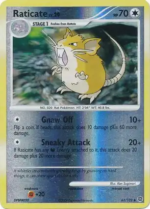 Raticate 61/132 Secret Wonders