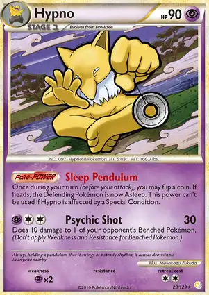 Hypno 23/123 HeartGold & SoulSilver