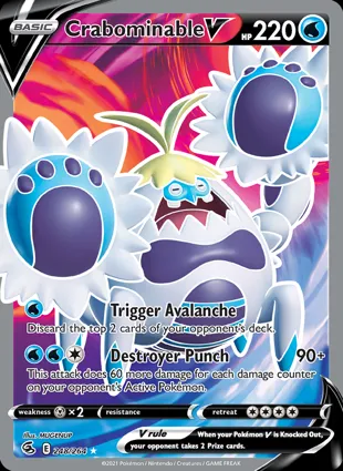 Crabominable V 248/264 Fusion Strike