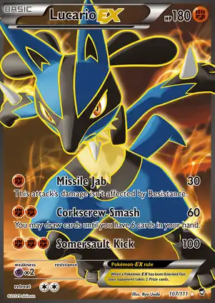 Lucario-EX 107/111 Furious Fists