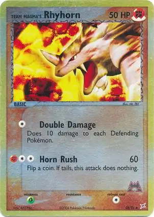 Team Magma's Rhyhorn 38/95 EX Team Magma vs Team Aqua