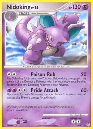 Nidoking 34/132 Secret Wonders