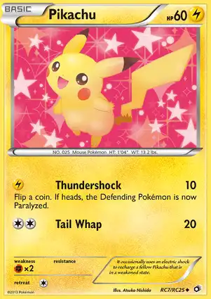 Pikachu RC7/RC25 Legendary Treasures