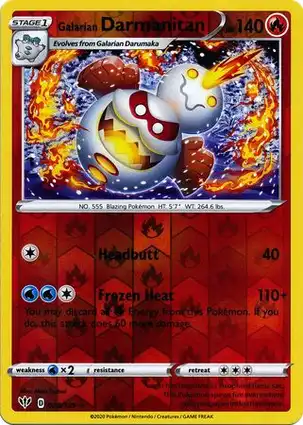Galarian Darmanitan 028/189 Darkness Ablaze
