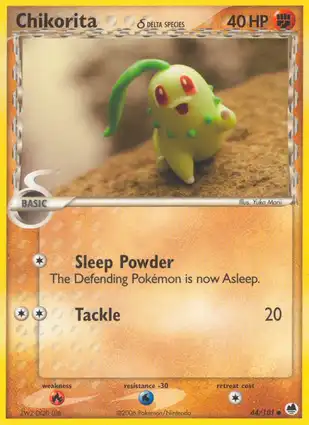 Chikorita 44/101 EX Dragon Frontiers