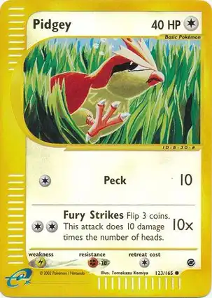Pidgey 123/165 Expedition Base Set