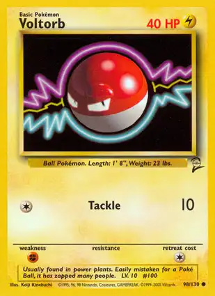 Voltorb 98/130 Base Set 2