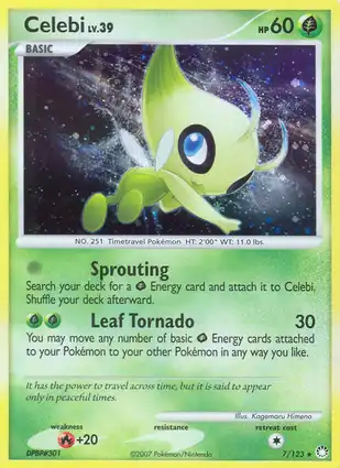 Celebi 7/123 Mysterious Treasures