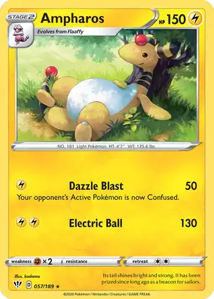 Ampharos 057/189 Darkness Ablaze