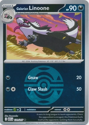 Galarian Linoone 131/217 Ascended Heroes