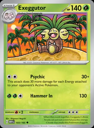 Exeggutor 103/165 Scarlet & Violet 151