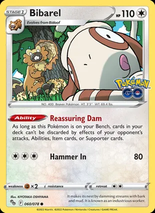 Bibarel 060/078 Pokémon GO