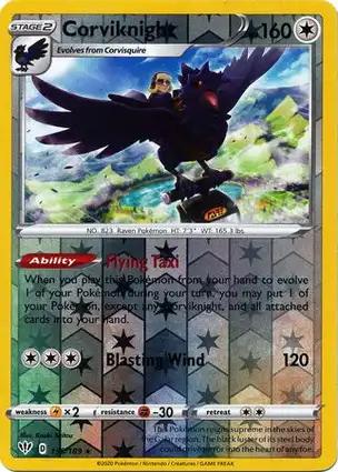 Corviknight 156/189 Darkness Ablaze