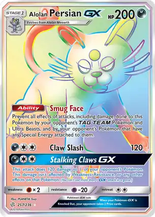 Alolan Persian-GX 257/236 Cosmic Eclipse