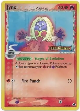 Jynx 17/101 EX Dragon Frontiers