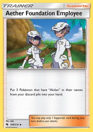 Aether Foundation Employee 168/214 Lost Thunder
