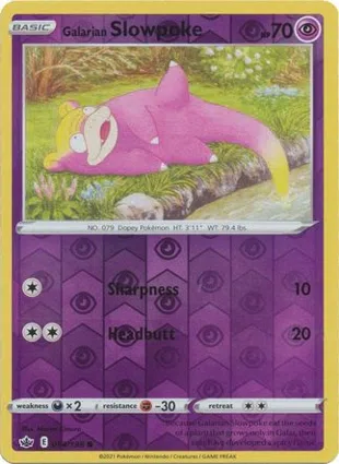 Galarian Slowpoke 054/198 Chilling Reign