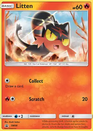 Litten SM08 Sun & Moon Promos