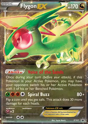 Flygon EX XY61 XY Promos