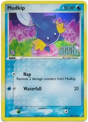Mudkip 58/100 EX Crystal Guardians