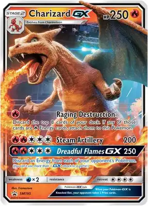 Charizard GX SM195 Sun & Moon Promos
