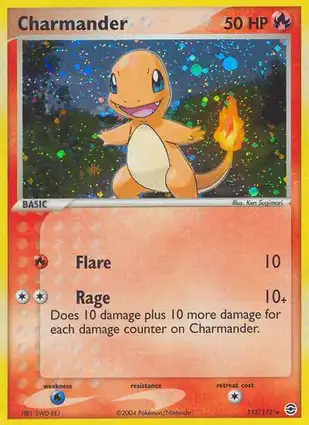Charmander 113/112 EX FireRed & LeafGreen