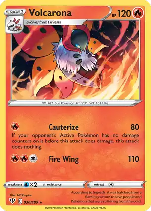 Volcarona 030/189 Darkness Ablaze