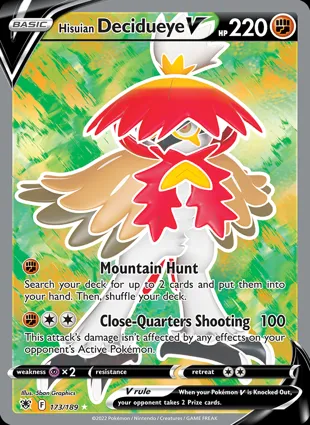 Hisuian Decidueye V 173/189 Astral Radiance