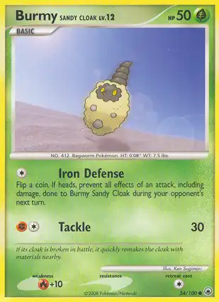Burmy Sandy Cloak 54/100 Majestic Dawn