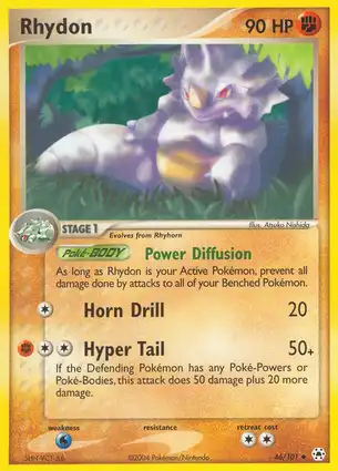 Rhydon 46/101 EX Hidden Legends